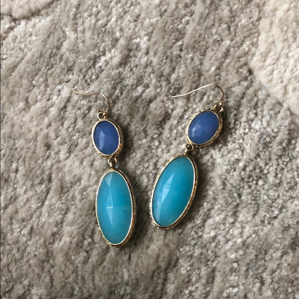 Anthropologie blue earrings